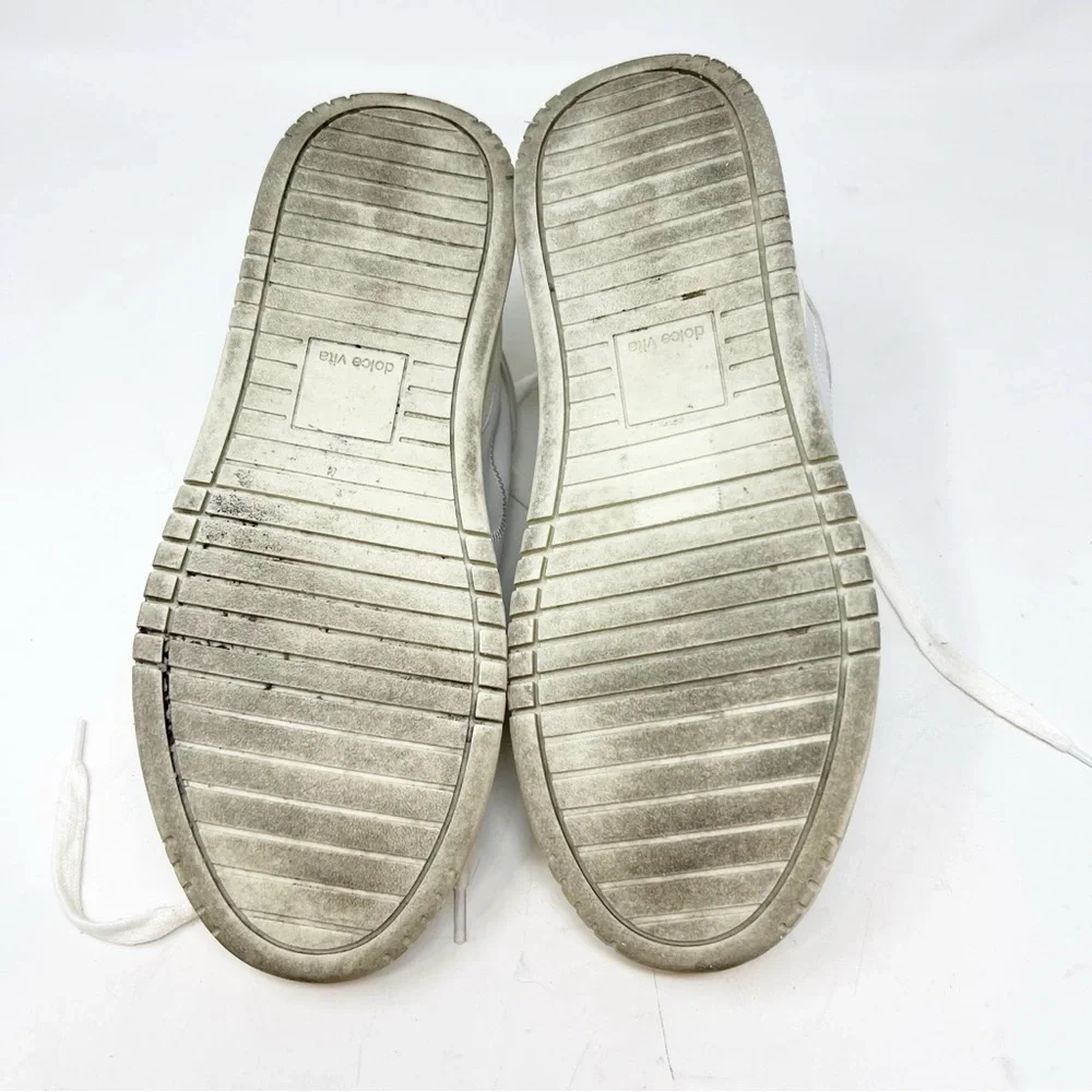 DOLCE VITA WHITE LEATHER SNEAKERS WOMENS SZ 7.5